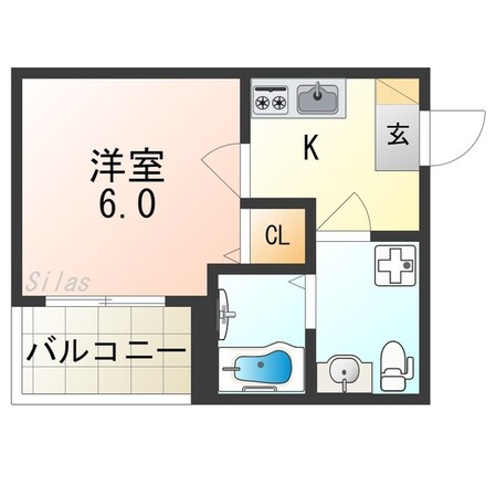 小路駅 徒歩3分 2階の物件間取画像